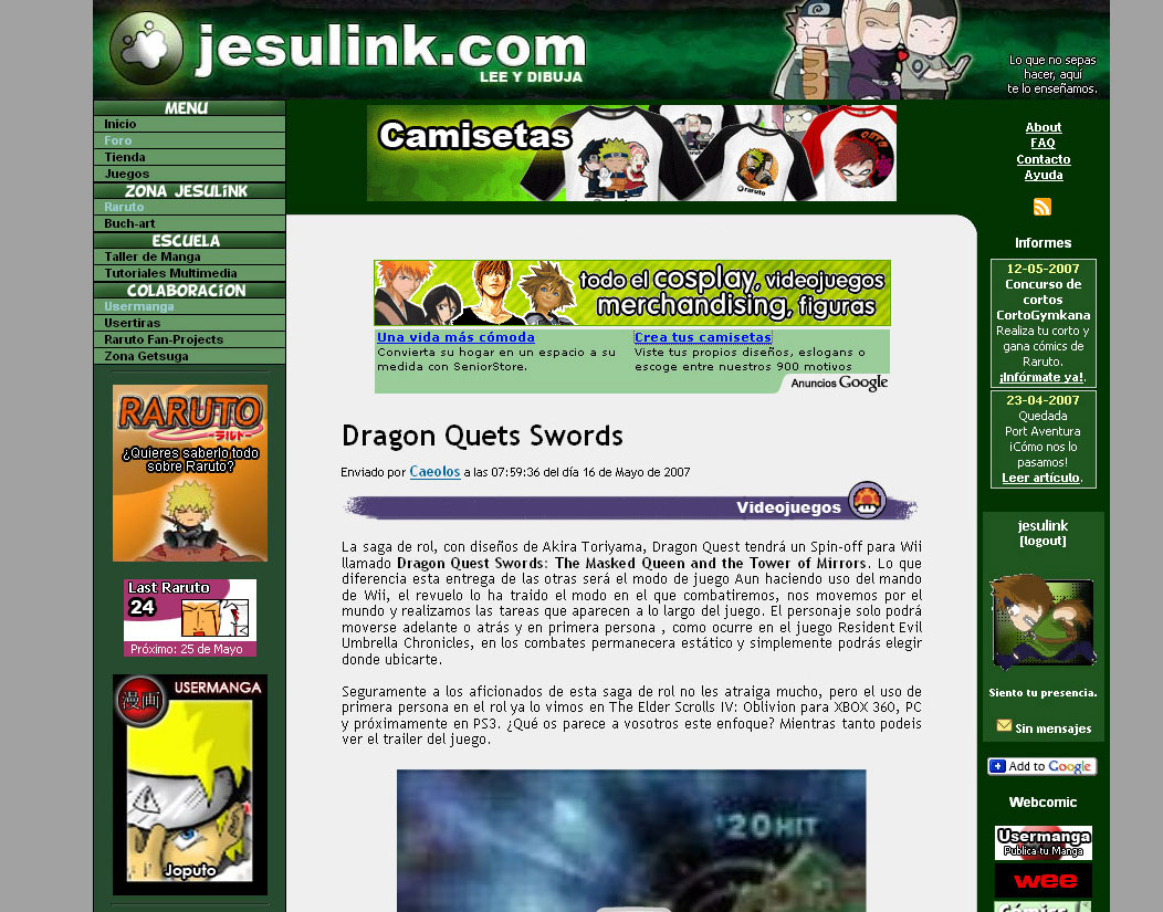 Jesulink - 10 años desde Raruto