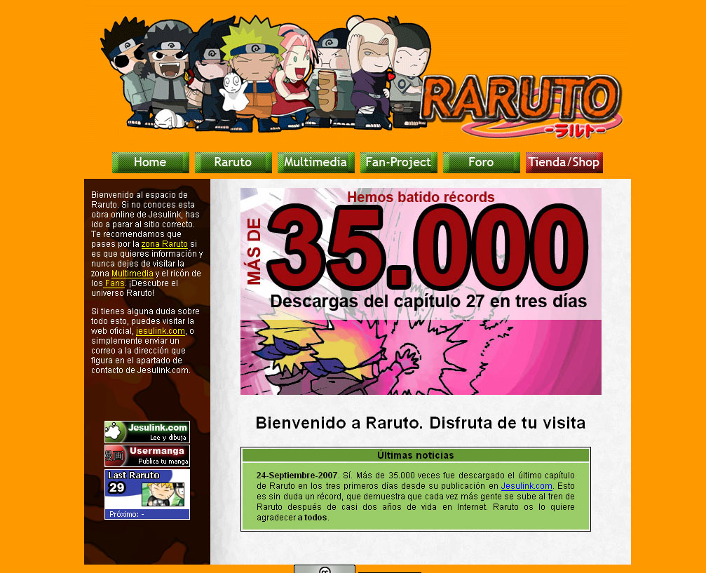 Jesulink - 10 años desde Raruto