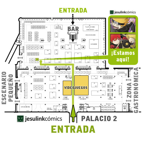 Mapa-Plano XIX Salón del Manga de Barcelona