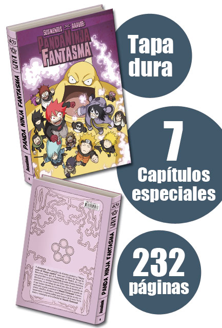 Panda Ninja Fantasma 5 elementos Raruto