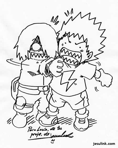 Dibujo Jesulink 5 elementos Matarratas Zap