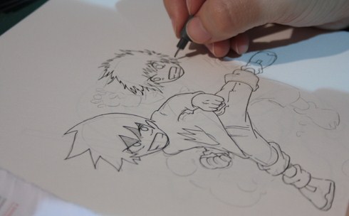 Jesulink visita Granda 2013 - Salón del Cómic - Raruto / 5 elementos