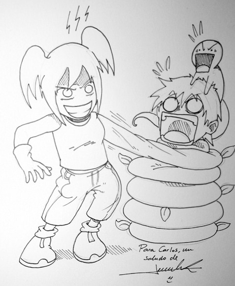 Jesulink visita Granda 2013 - Salón del Cómic - Raruto / 5 elementos