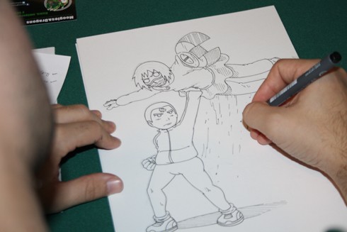 Jesulink en el X salón del manga de Valencia