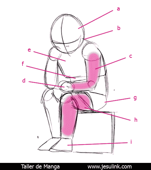 Taller de Manga dibujo esqueleto humano jesulink