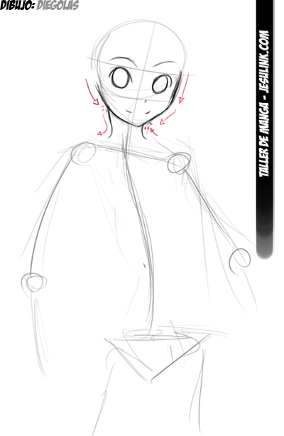 Taller de Manga. Cómo dibujar una chica Manga.