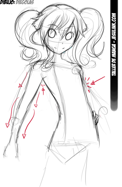 Taller de Manga. Cómo dibujar una chica Manga.