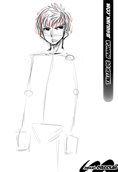 Taller de Manga. Cómo dibujar un chico Manga.