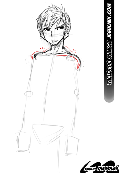 Taller de Manga. Cómo dibujar un chico Manga.