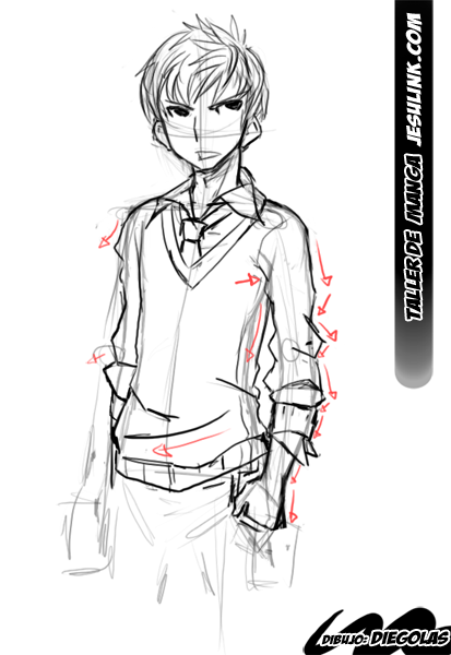 Taller de Manga. Cómo dibujar un chico Manga.