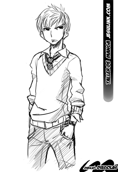 Taller de Manga. Cómo dibujar un chico Manga.