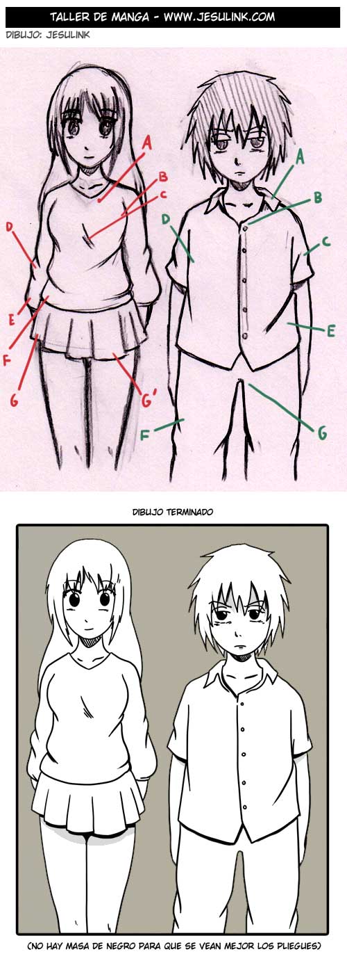 Cómo dibujar ropa y pliegues - Jesulink.com Cómo dibujar ropa y pliegues - Jesulink.com